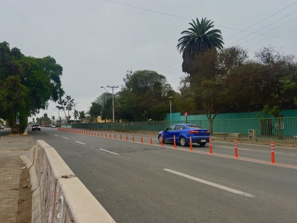 Para prevenir accidentes, autoridades instalan Medidas de Seguridad Vial en Avenida Copayapu